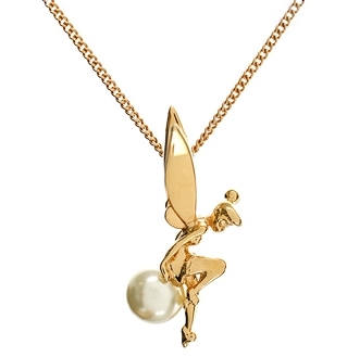 Disney Couture™ Tinkerbell Gold Pearl Necklace
